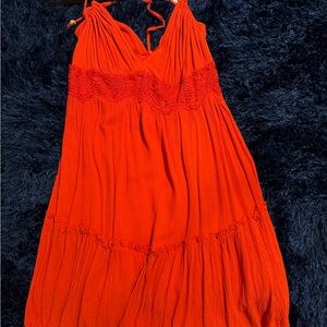 Elegant Red Mini Dress